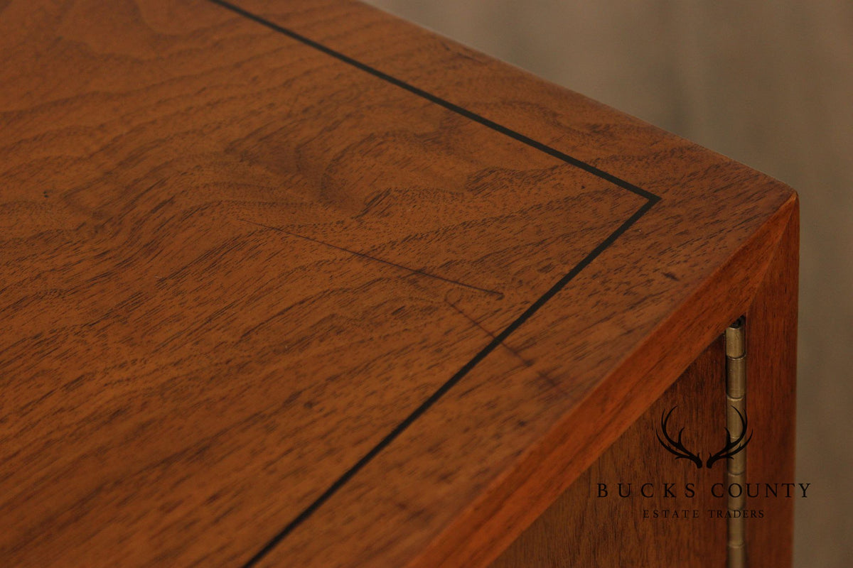 American Of Martinsville Mid-Century Modern Walnut Gentleman's Chest