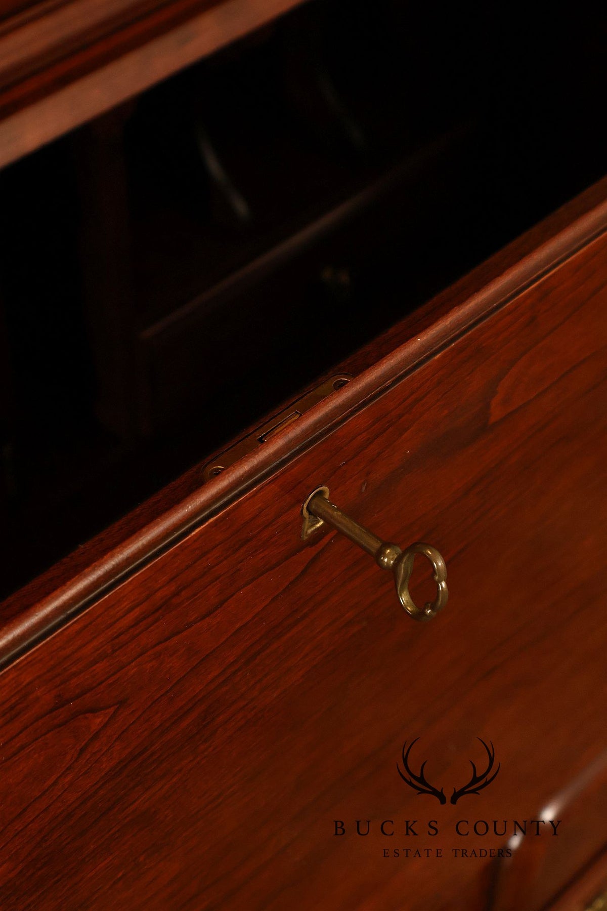 Pennsylvania House Chippendale Style Cherry Secretary Bookcase