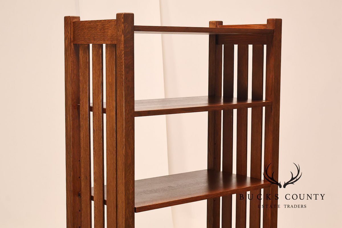 Stickley Mission Collection Oak Open Bookcase