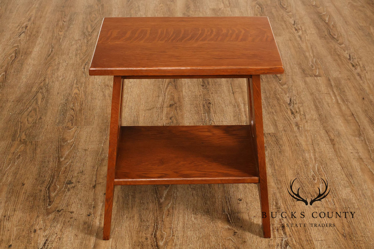 Arts And Crafts Mission Oak Tabouret