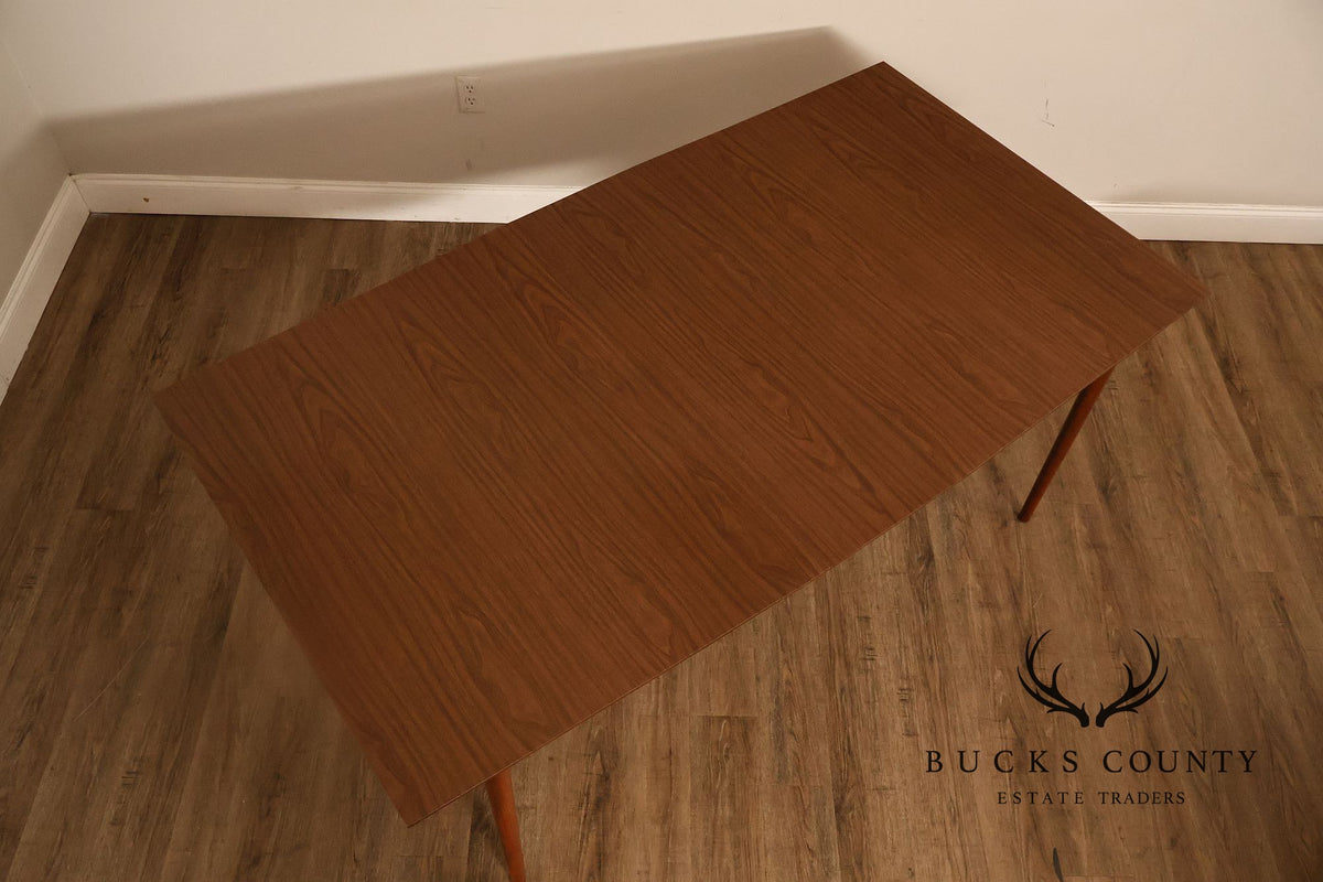Mid Century Modern Walnut Expandable Dining Table