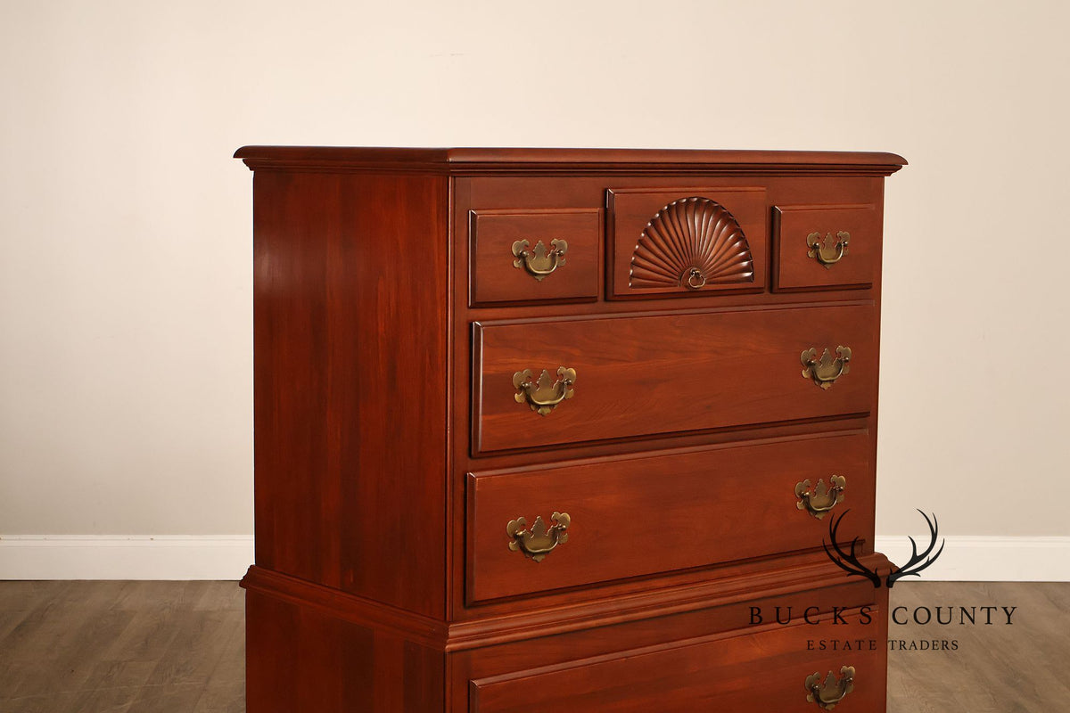 Kling Furniture Co. Traditional Cherry Highboy Chest Of Drawers