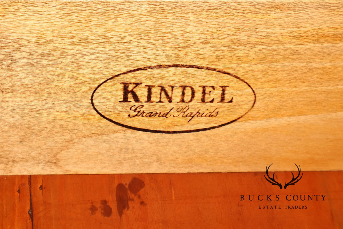 Kindel Chippendale Style Mahogany Block-Front Chest Of Drawers