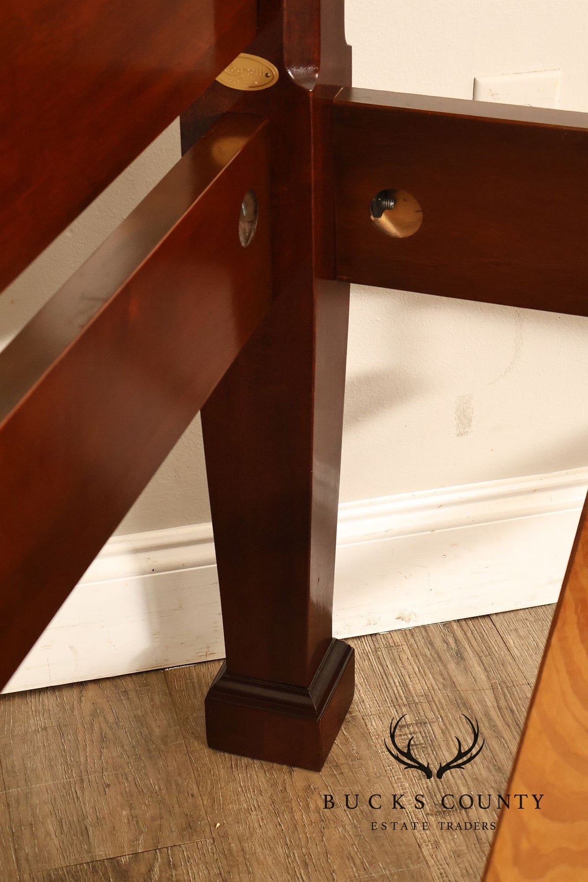 Councill Craftsmen Carved Mahogany Queen Size Four Poster Bed