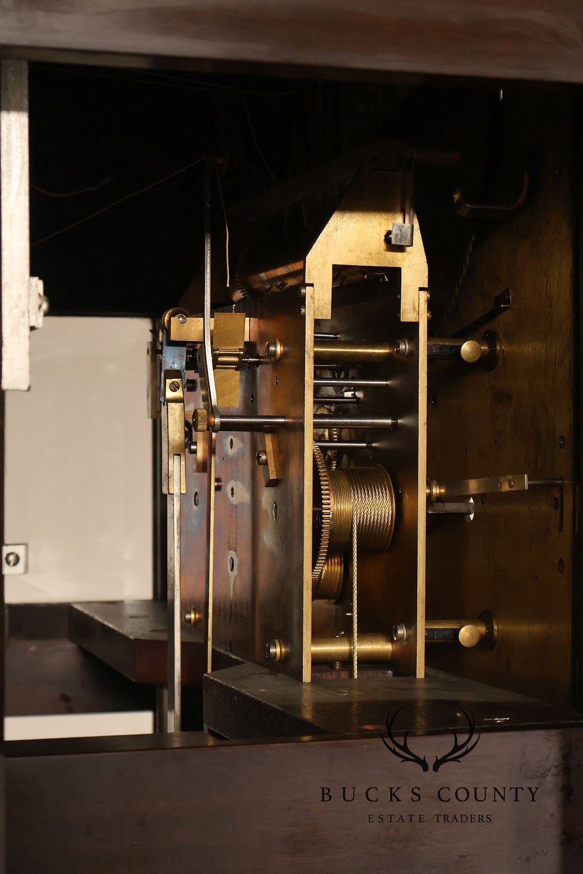 Herschede 1925 “Swan” Nine-Tube Mahogany Hall Clock