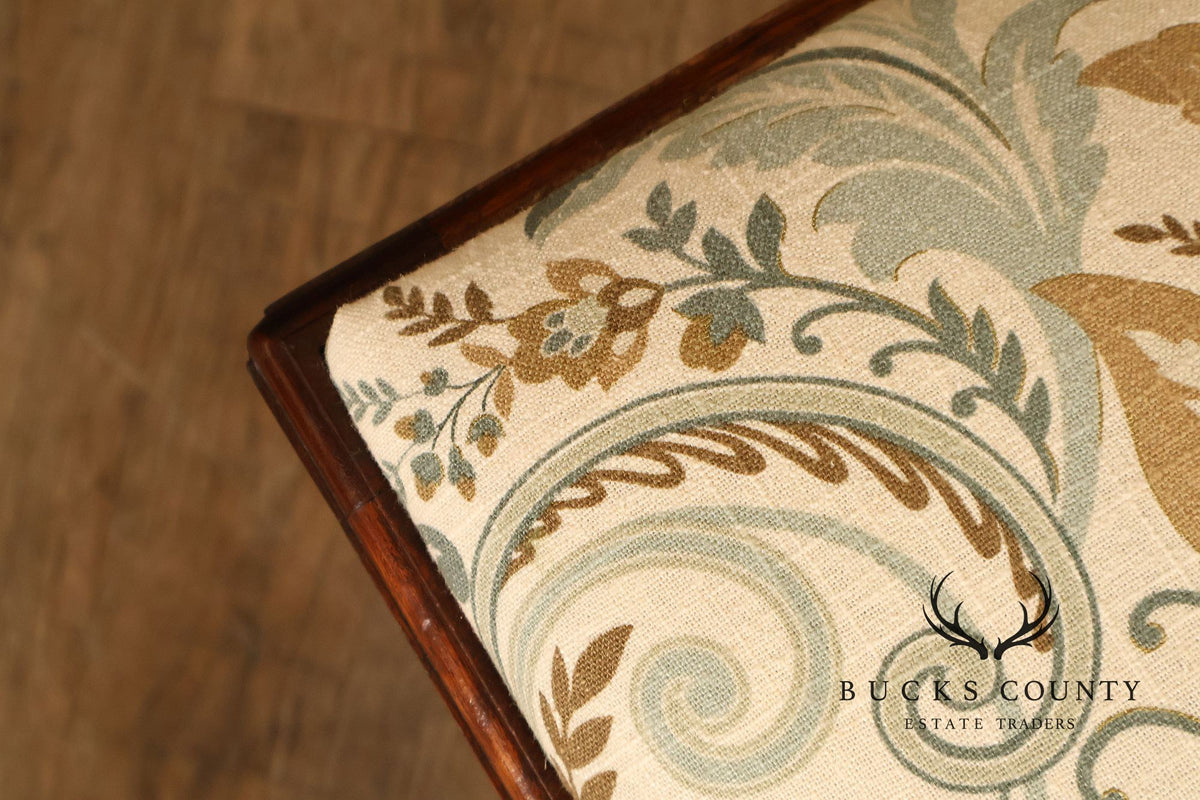 Chippendale Style Mahogany Window Bench