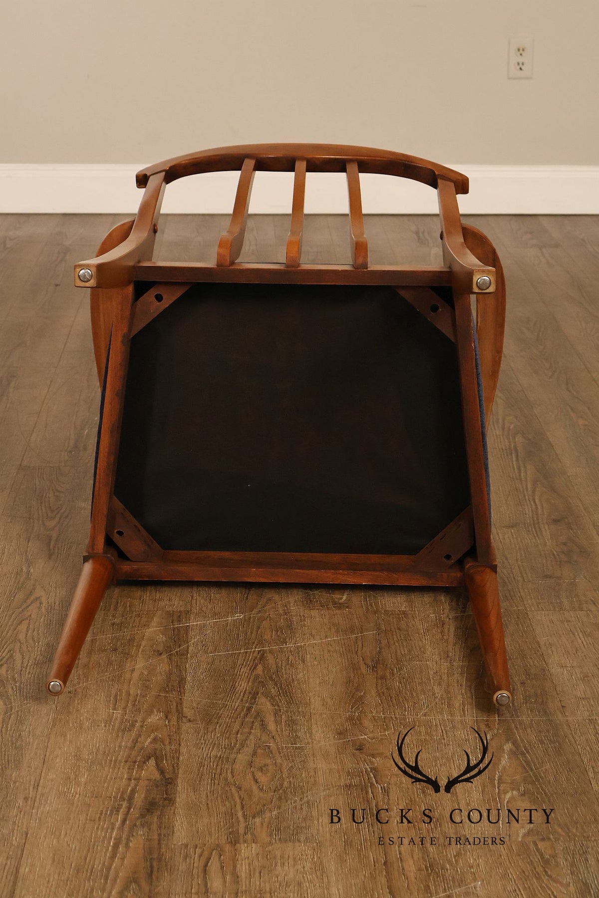 Blowing Rock Mid Century Modern Set Of Six Walnut Dining Chairs