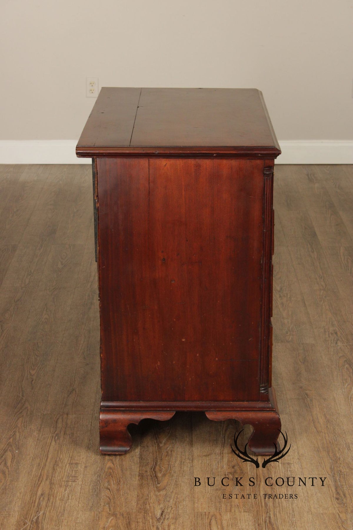 Antique American Chippendale Style Mahogany Chest Of Drawers