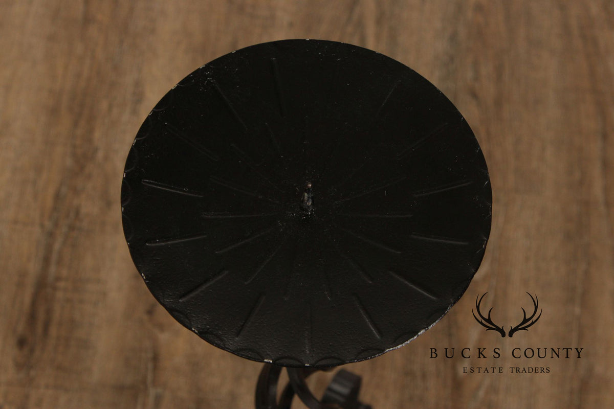 Vintage Wrought Iron Candlestand