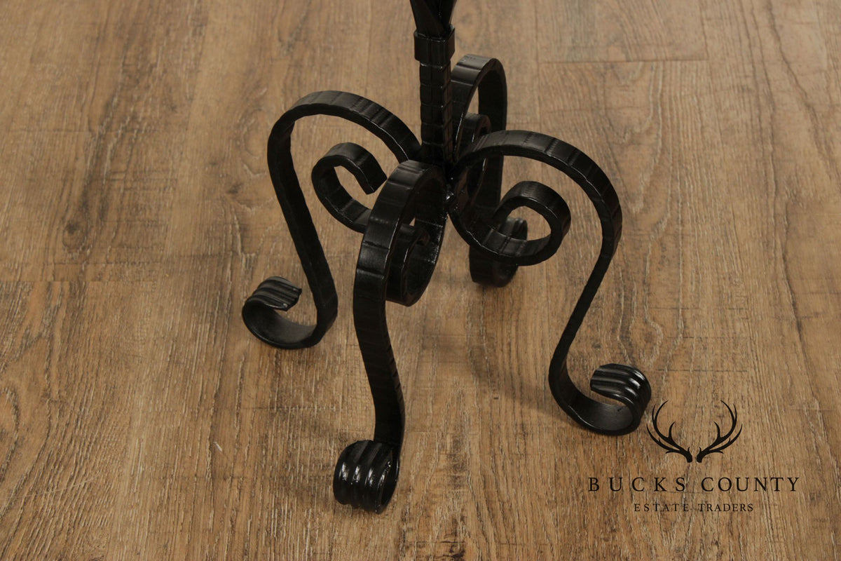 Vintage Wrought Iron Candlestand