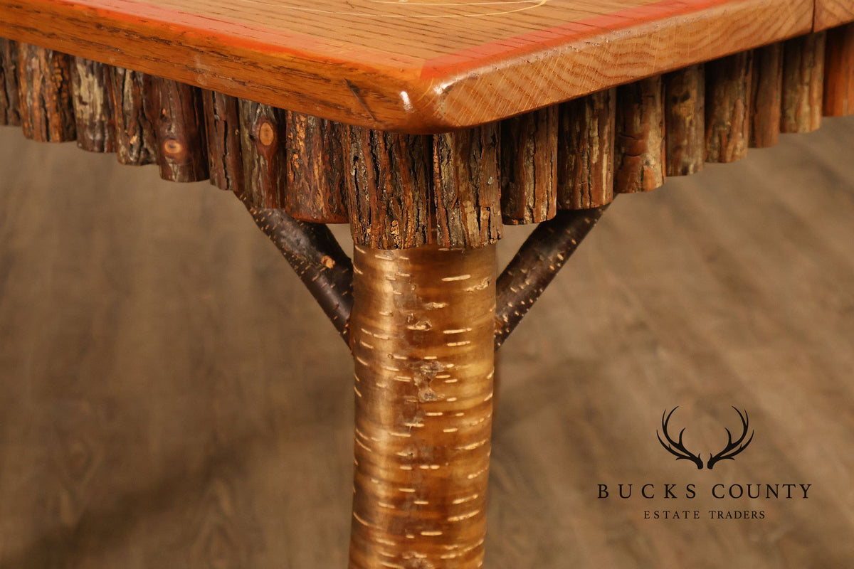 Appalachian Rustic Furnishing Trout and Perch Game Table