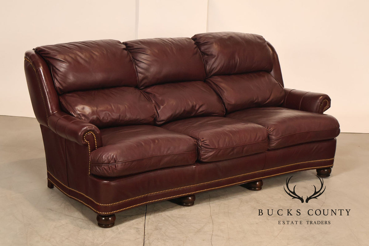 Hancock & Moore Austin High Back Leather Sofa