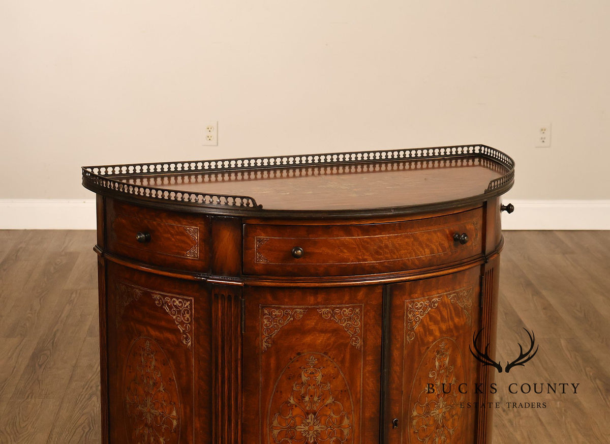 Theodore Alexander Demilune Console Cabinet