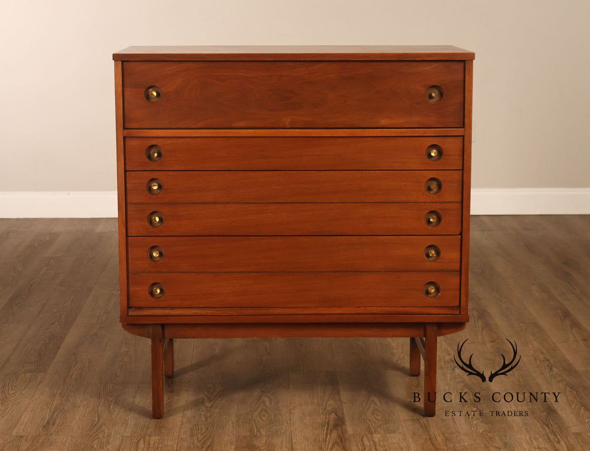 Mid Century Modern Walnut Chest of Drawers