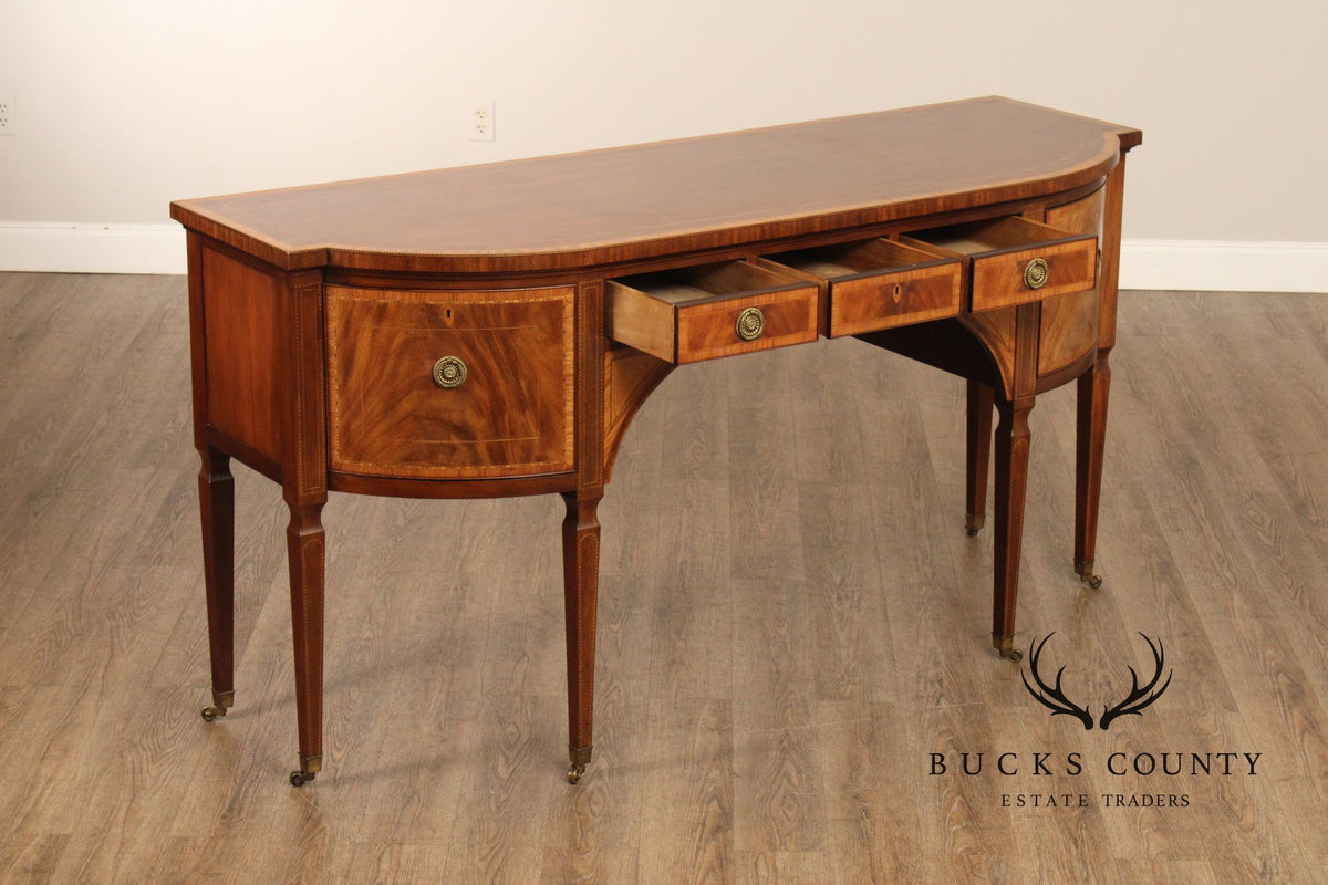 BAKER STATELY HOMES COLLECTION INLAID MAHOGANY SIDEBOARD
