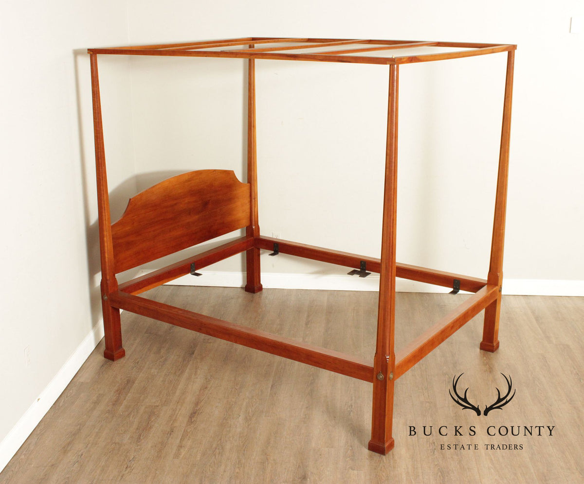 Custom Made American Cherry Four Poster Queen Size Bed