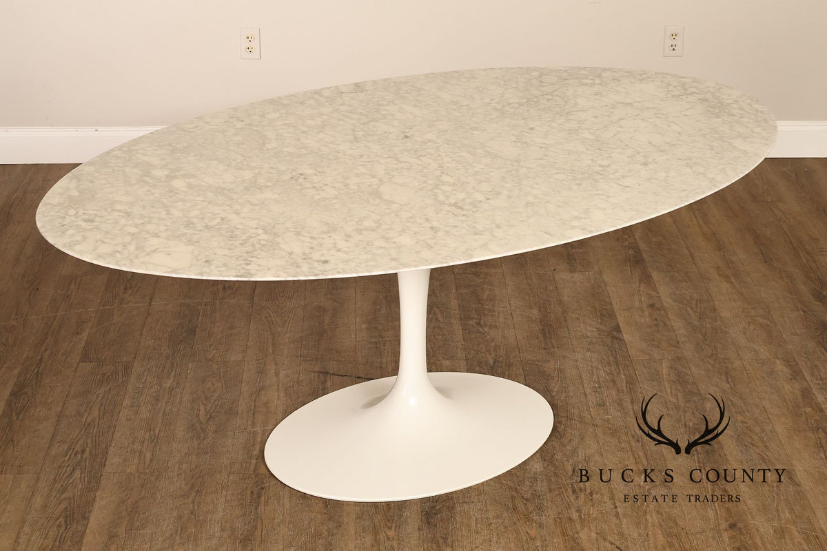 Knoll Saarinen Oval Marble Dining Table