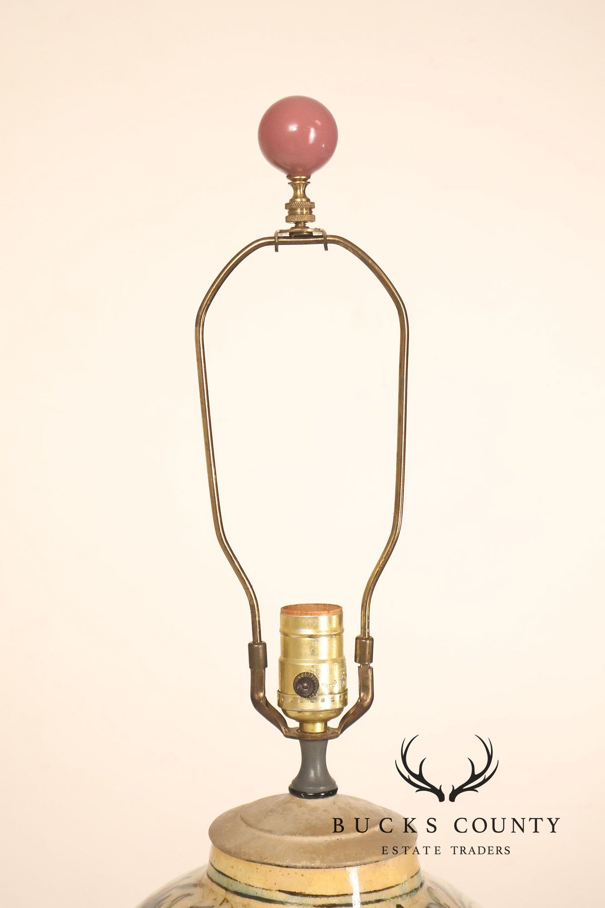Qajar-period Persian vase was converted into a table lamp