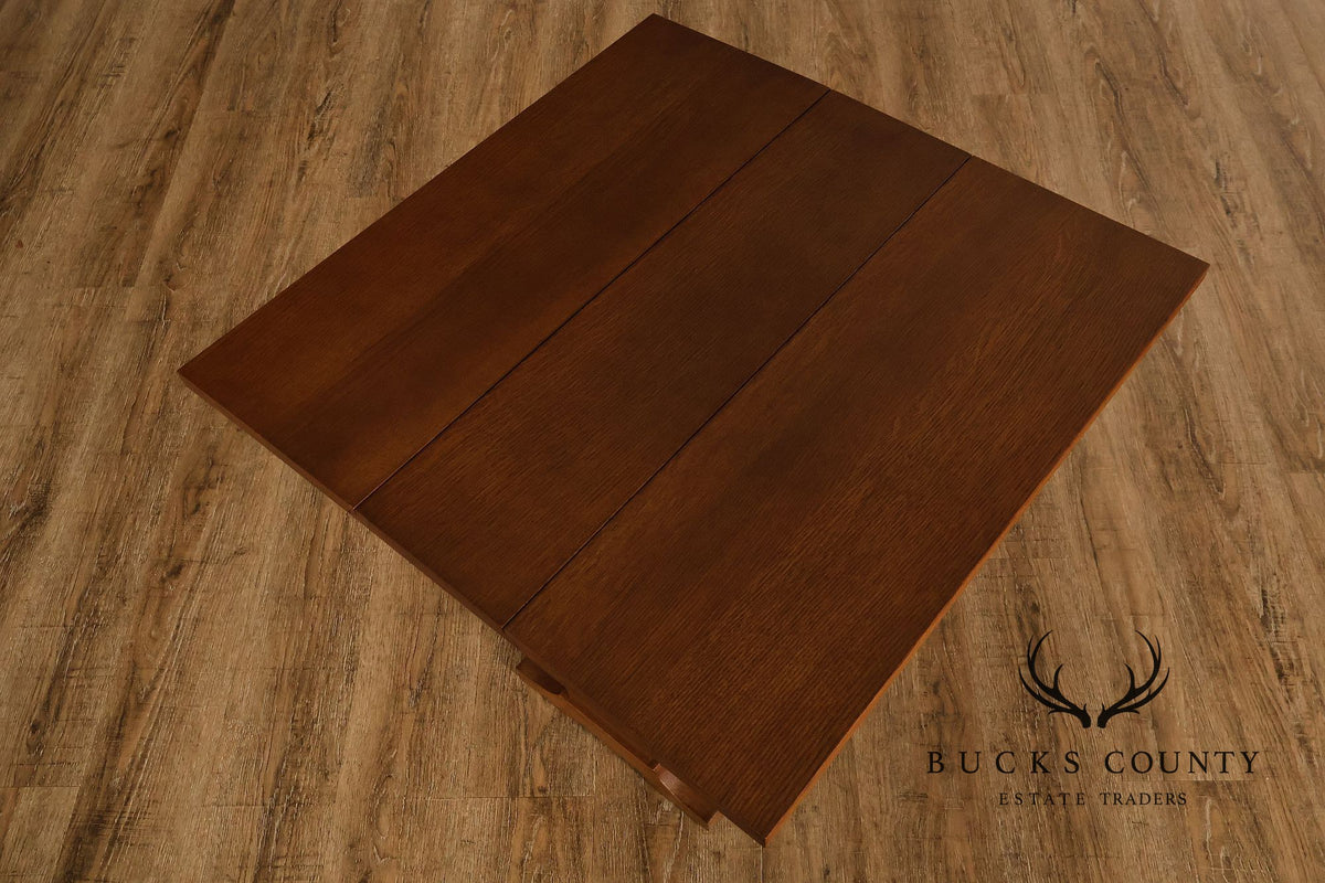 Stickley Mission Collection Oak Drop Leaf Side Table