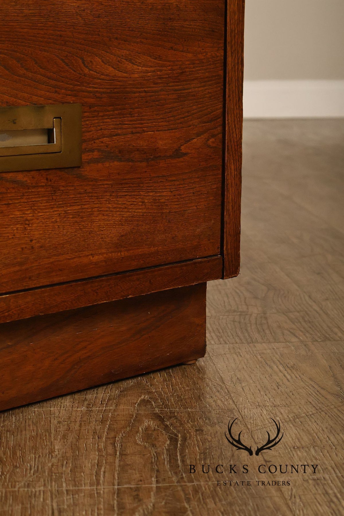 Vintage Campaign Style Wardrobe Armoire Cabinet