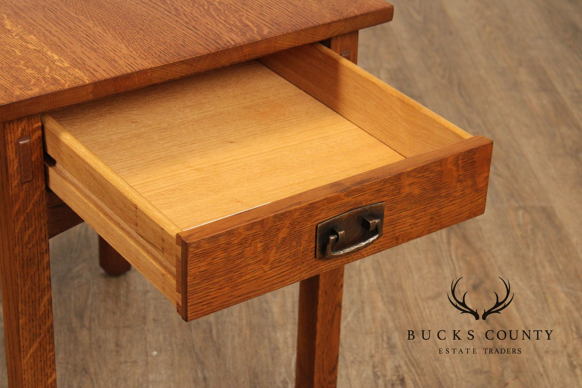 Stickley Mission Collection Oak One Drawer End Table