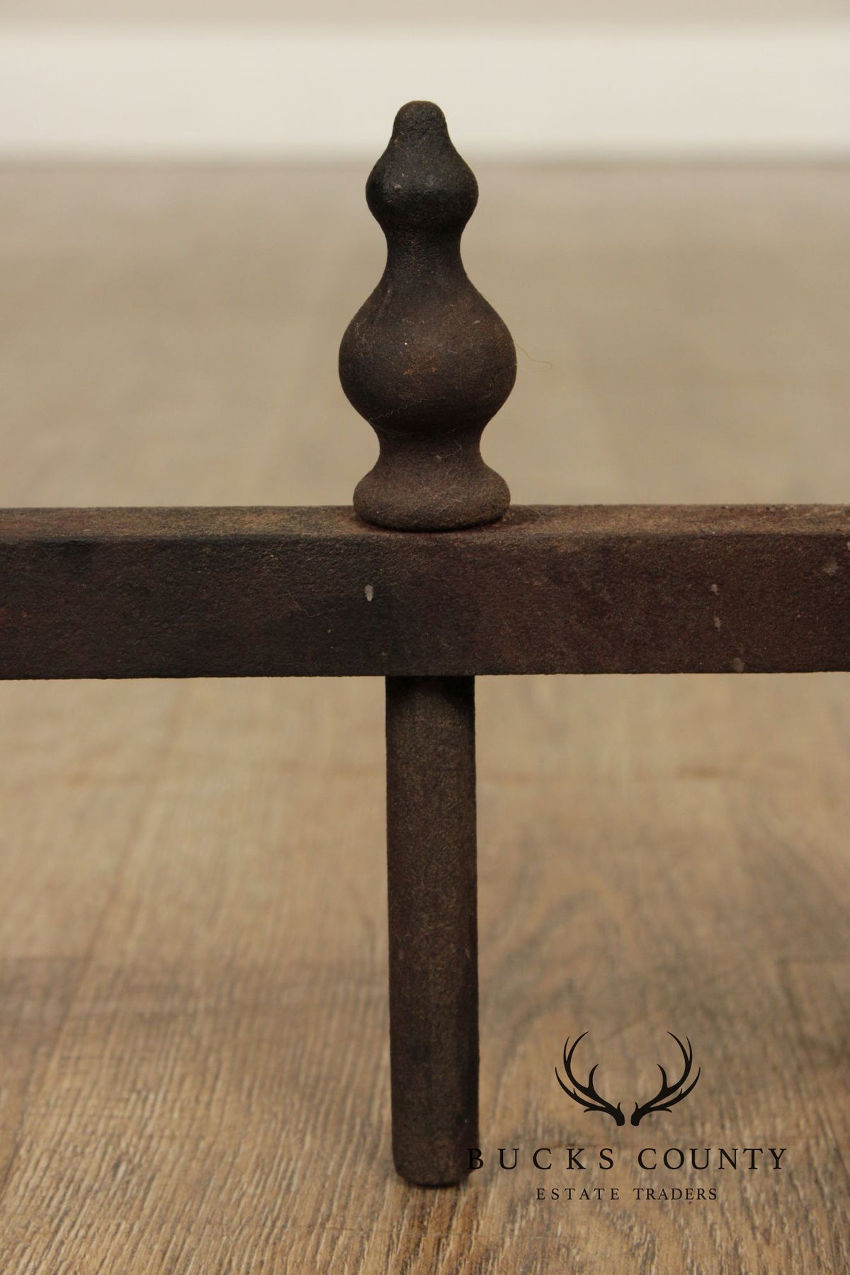 Antique Pair of Hand Forged of Fireplace Andirons