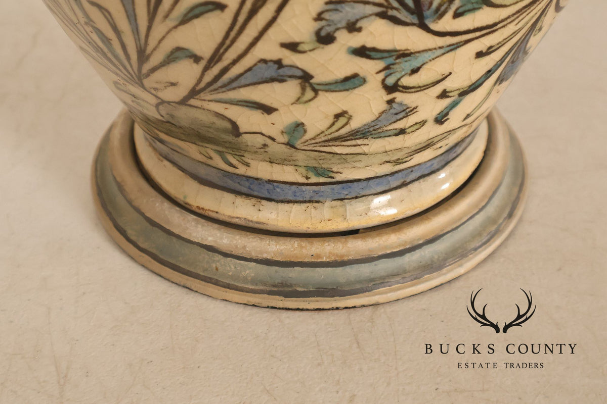 Qajar-period Persian vase was converted into a table lamp