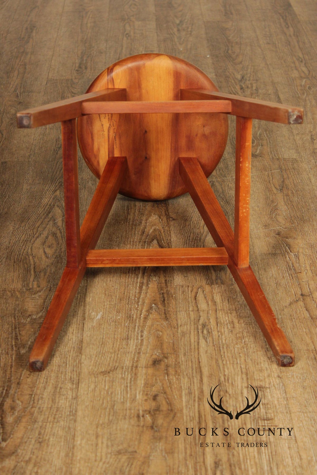 Thomas Moser Pair Of  Cherry Splay Leg Counter Stools
