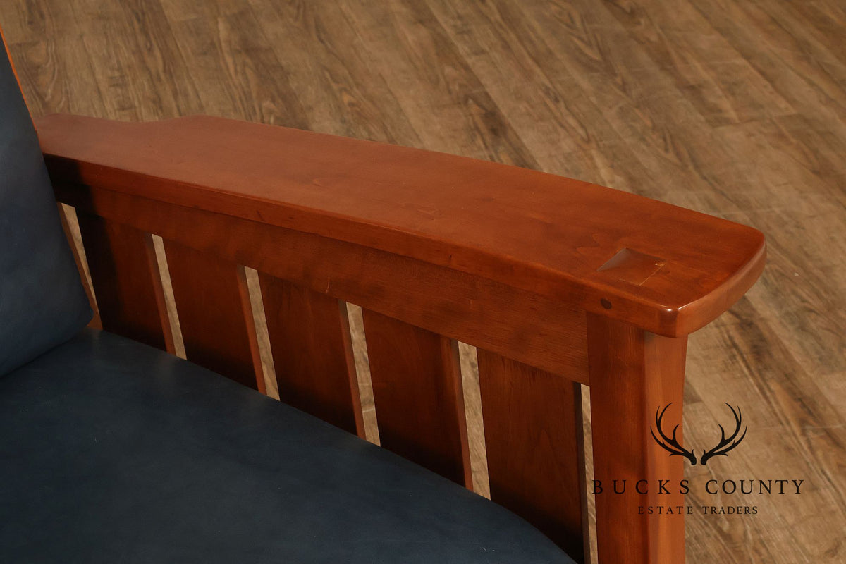 Stickley Mission Collection Cherry and Leather Rocker