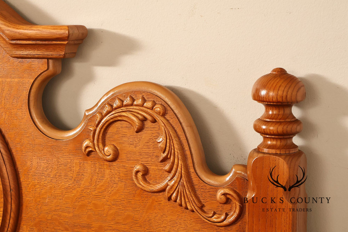Lexington Furniture Victorian Revival Oak King Size Headboard