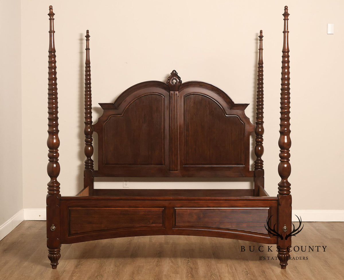 British Colonial Style Four Poster King Bed Frame