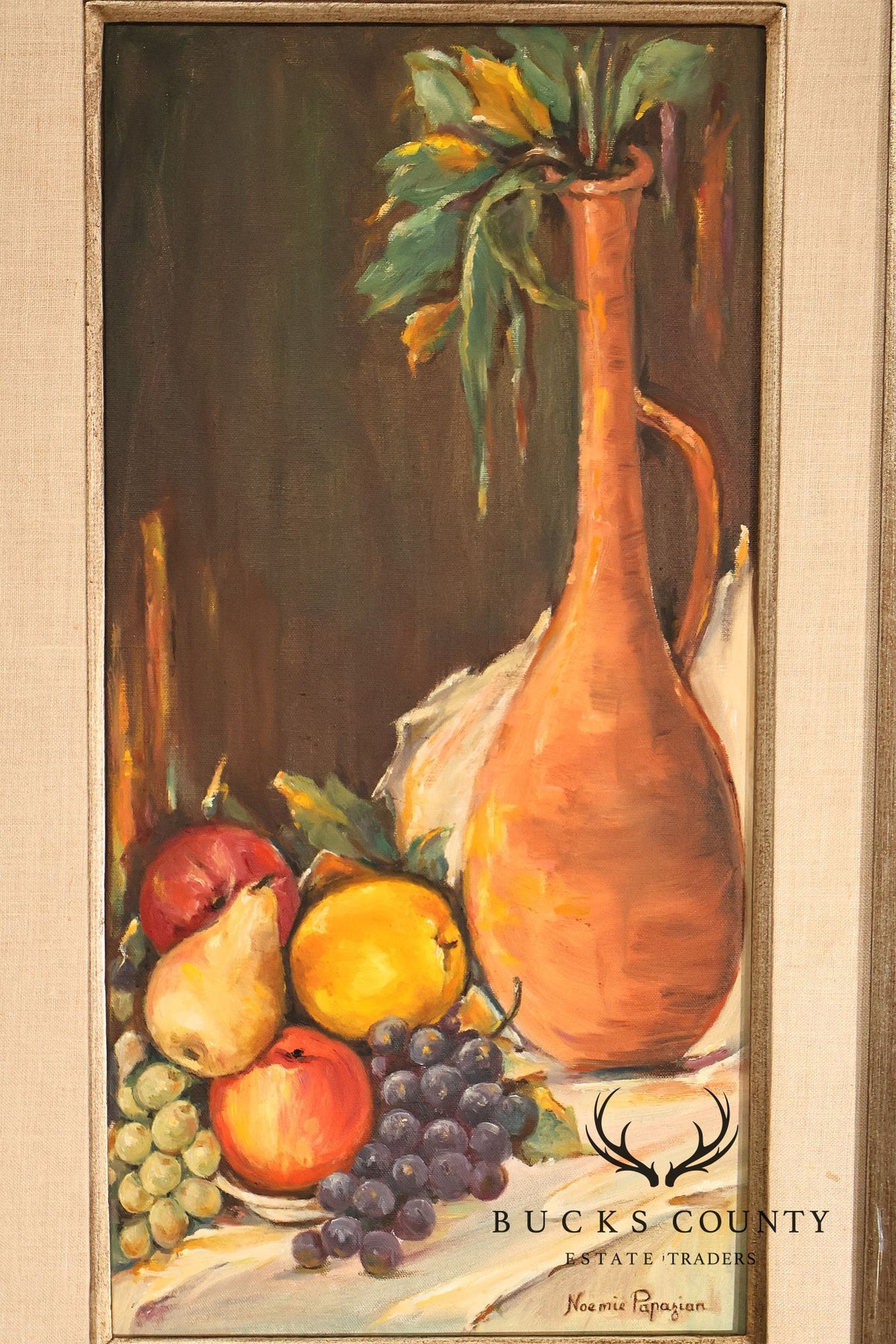 Artist Signed Mid Century Still-Life of Fruit