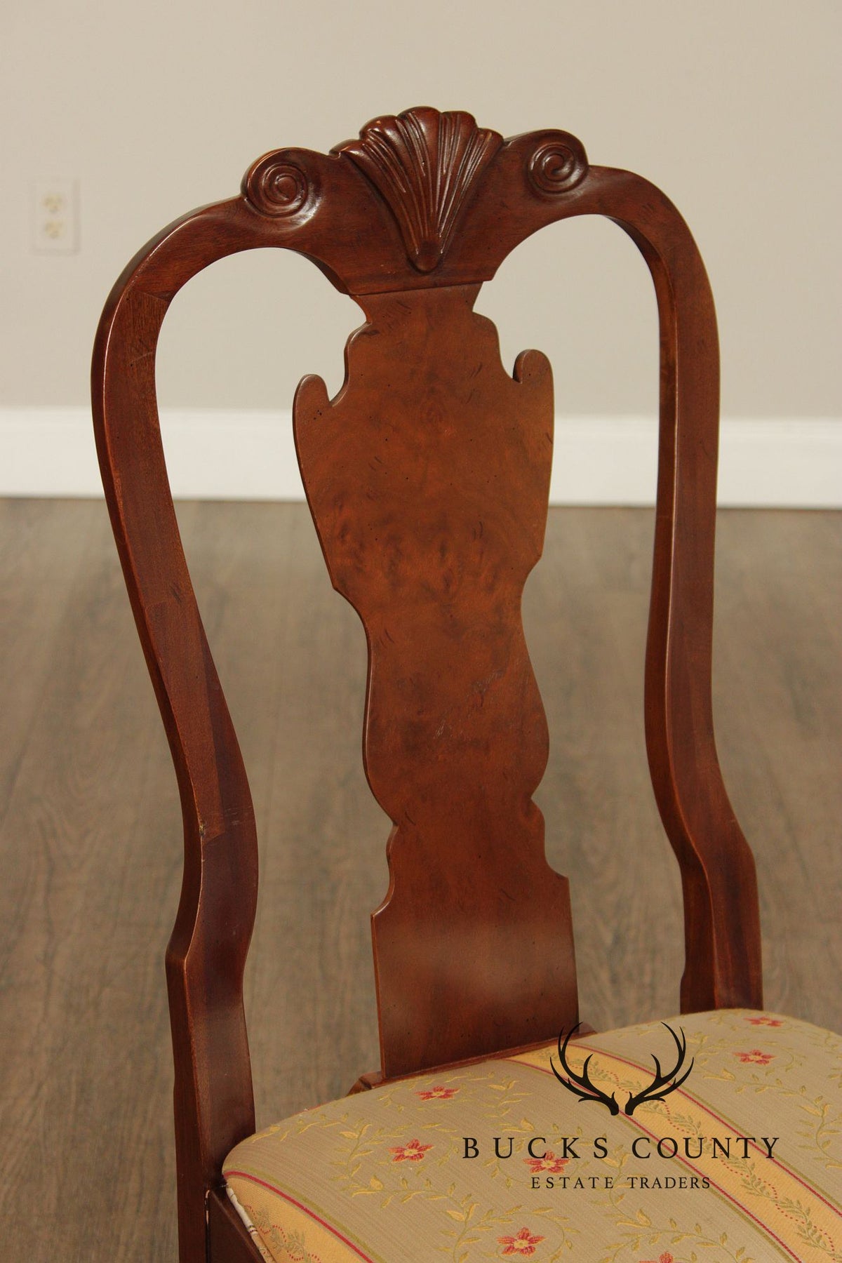Drexel Heritage Set Of Eight Queen Anne Style Dining Chairs
