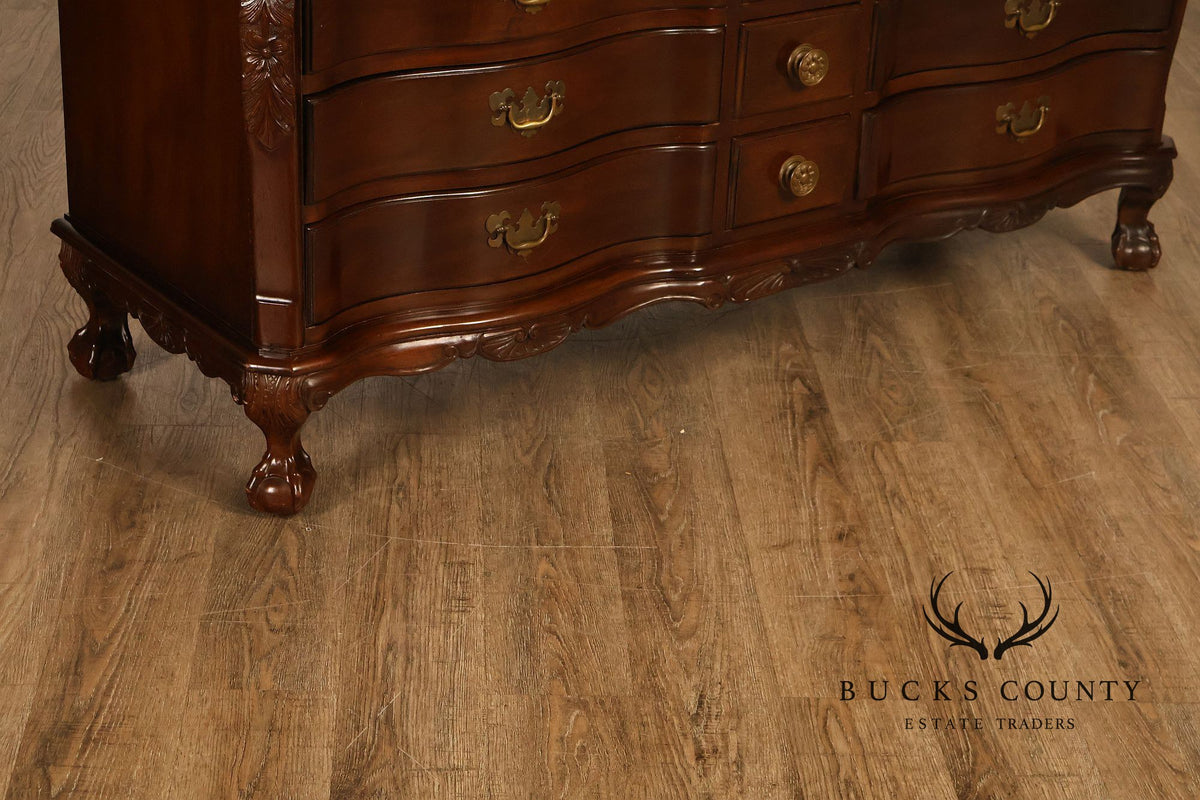 H. Feldenkreis Philadelphia Custom Mahogany Serpentine Front Dresser