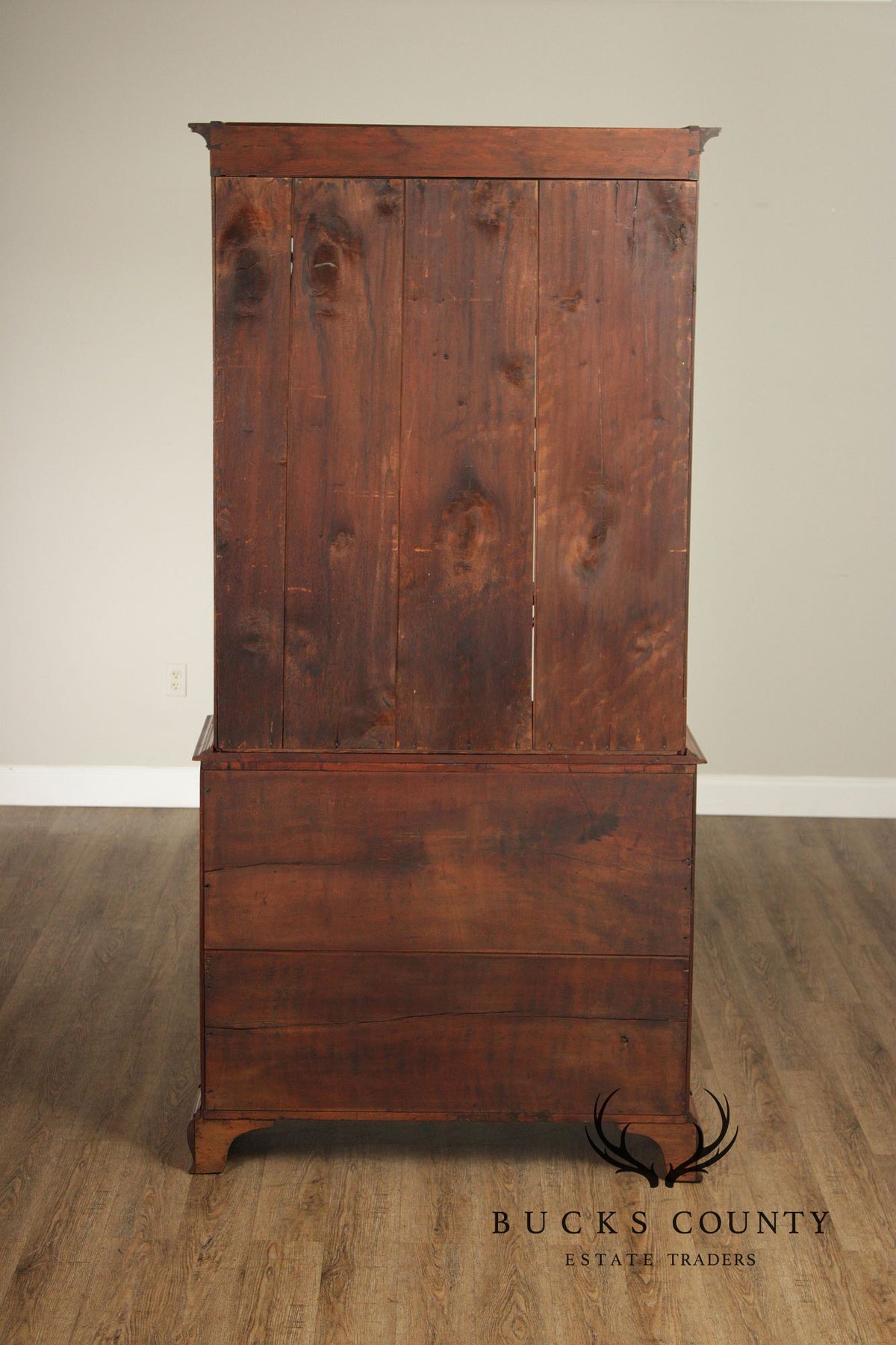 Antique American Chippendale Period Cherry Bookcase
