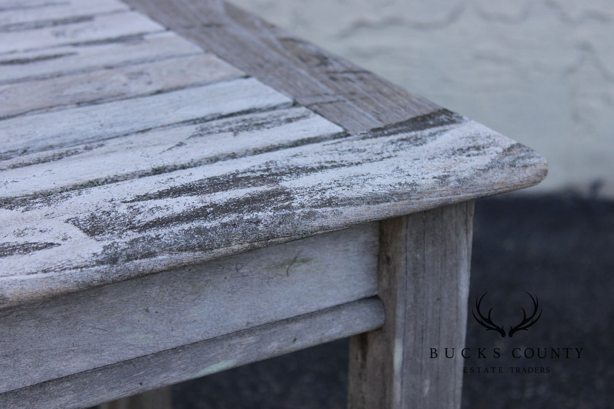 Gloster Pair of Teak Outdoor End Tables