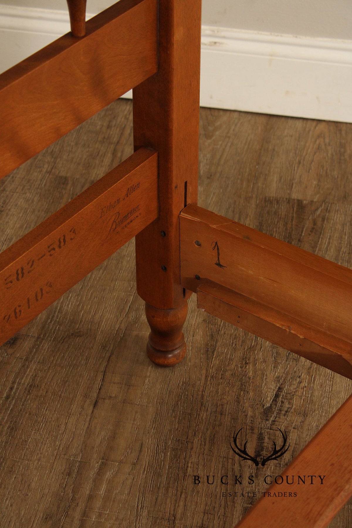 Ethan Allen Vintage Pair Of Maple Twin Size Beds