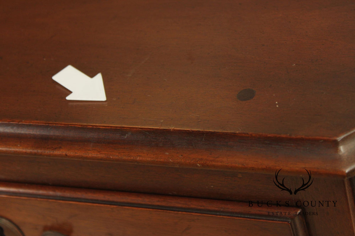 Kittinger Georgian Style Colonial Williamsburg Mahogany Chest Of Drawers