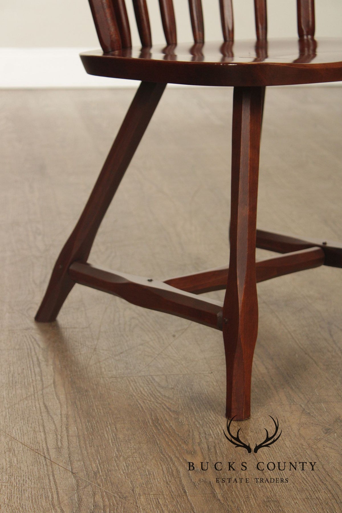 Hunt Country Furniture Set of Four Cherry Windsor Dining Chairs