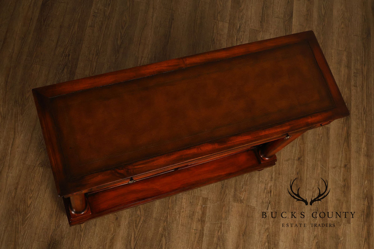 John-Richard Regency Style Leather Top Server Cabinet
