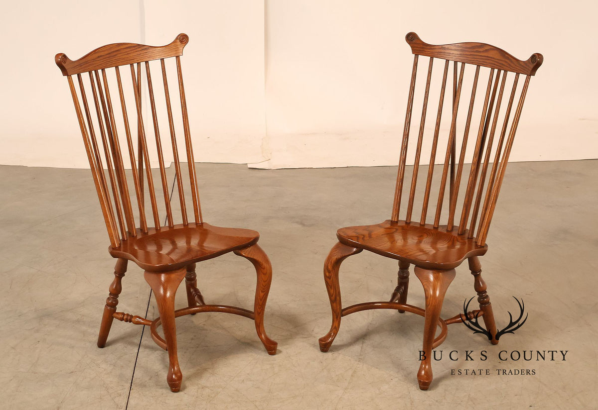 Richardson Brothers Pair Of Welsh Style Oak Side Chairs