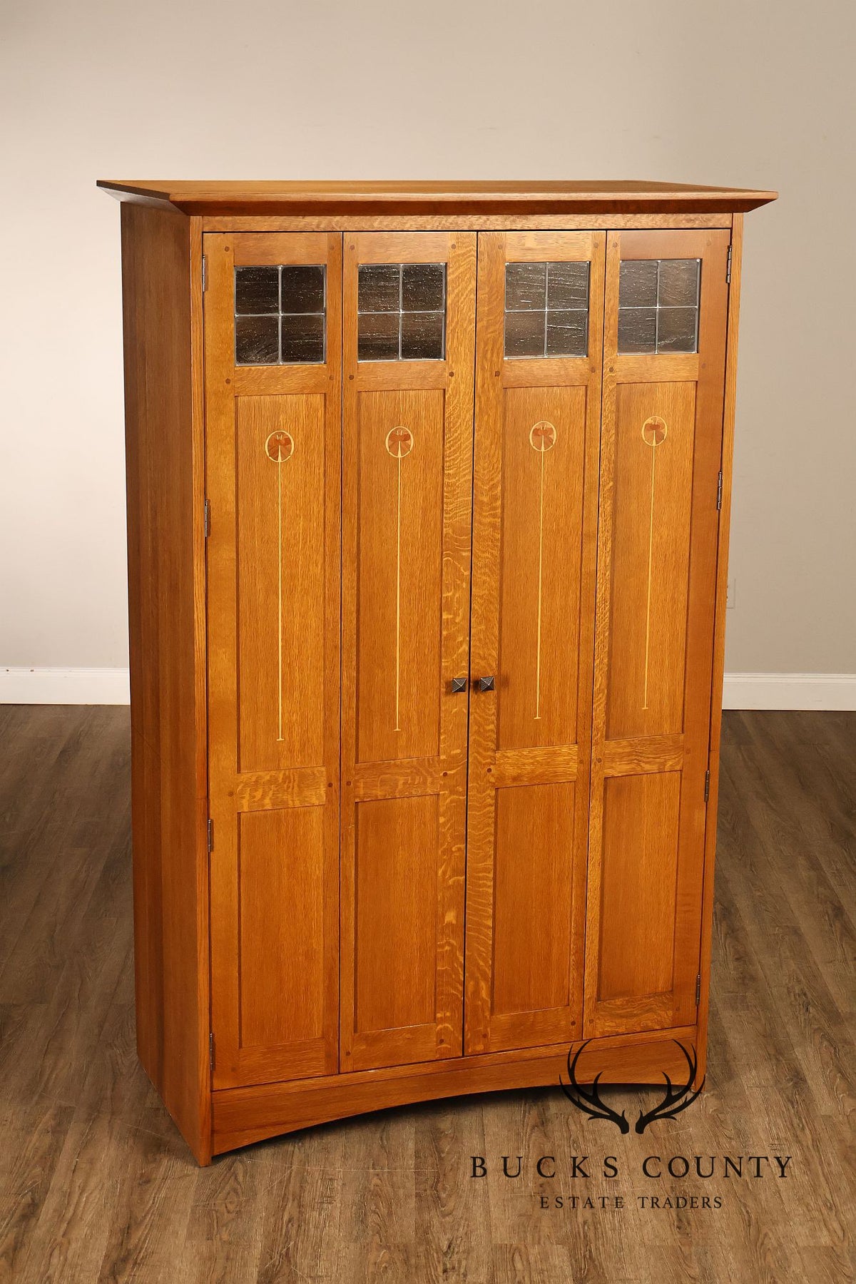 Stickley Harvey Ellis Oak Storage Or Entertainment Armoire