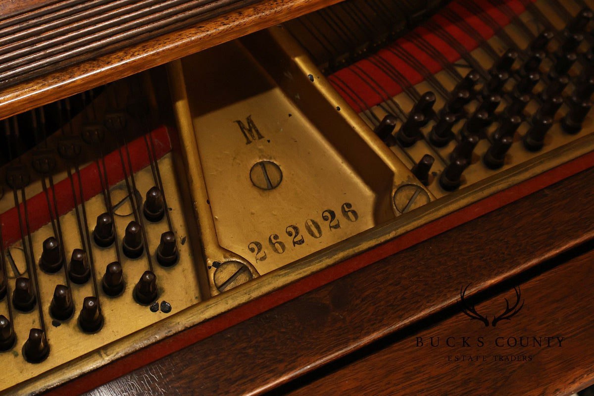 1929 Steinway & Sons Model M Vintage Walnut Grand Piano With Bench