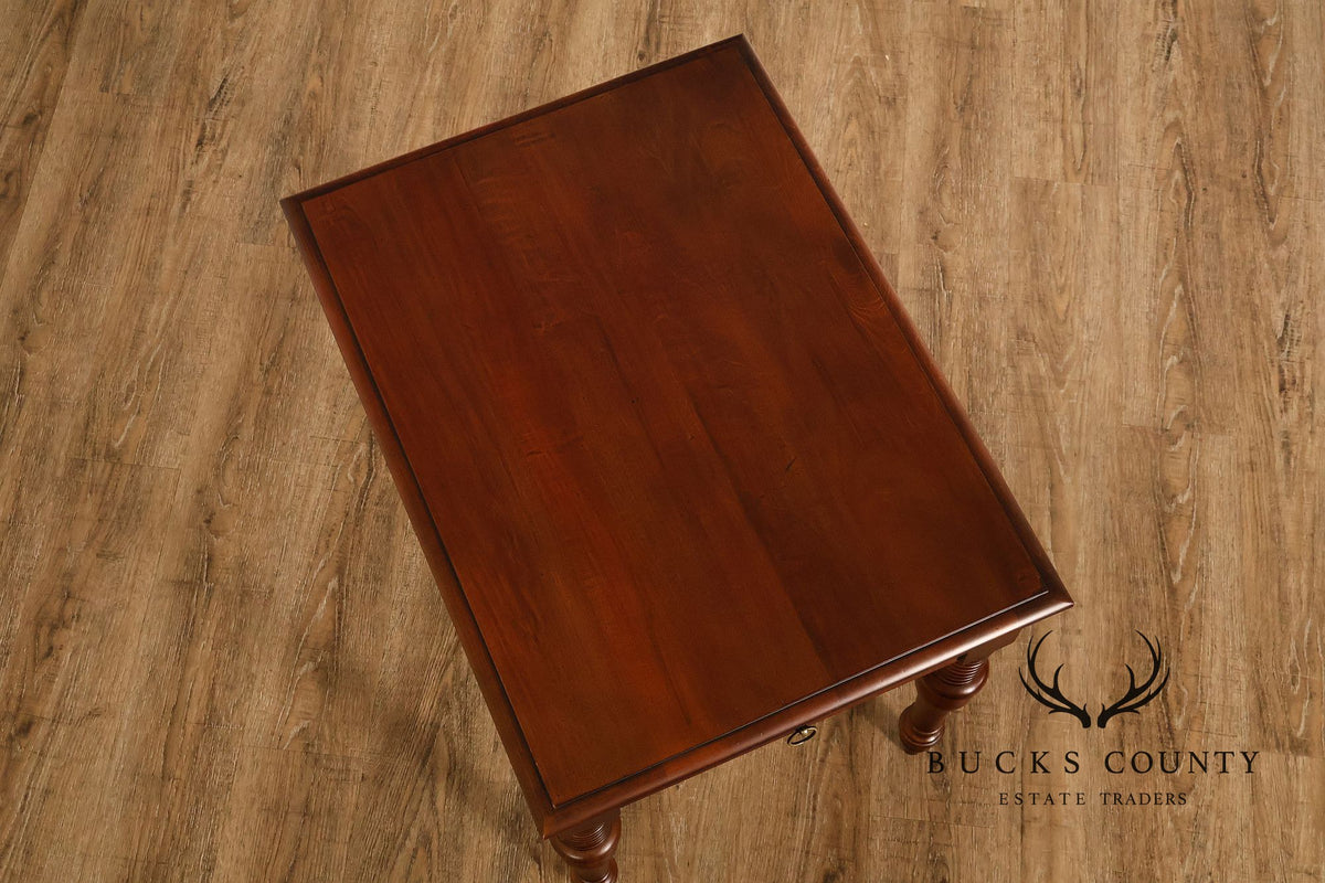 Ethan Allen British Classics Maple And Birch One Drawer End Table