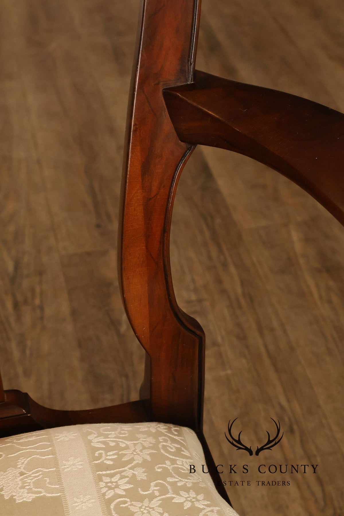 Saybolt Cleland Queen Anne Style Vintage Walnut Armchair