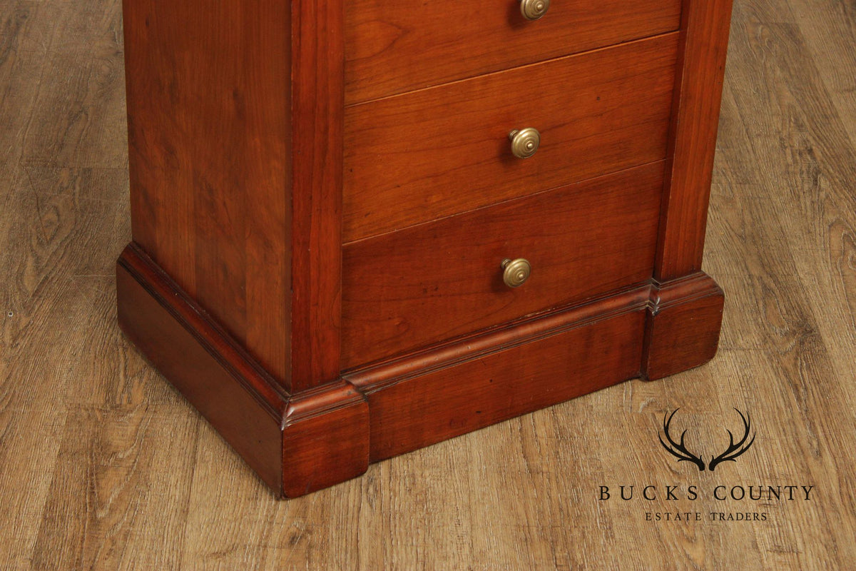 Italian Marble Top Fruitwood Lingerie Chest