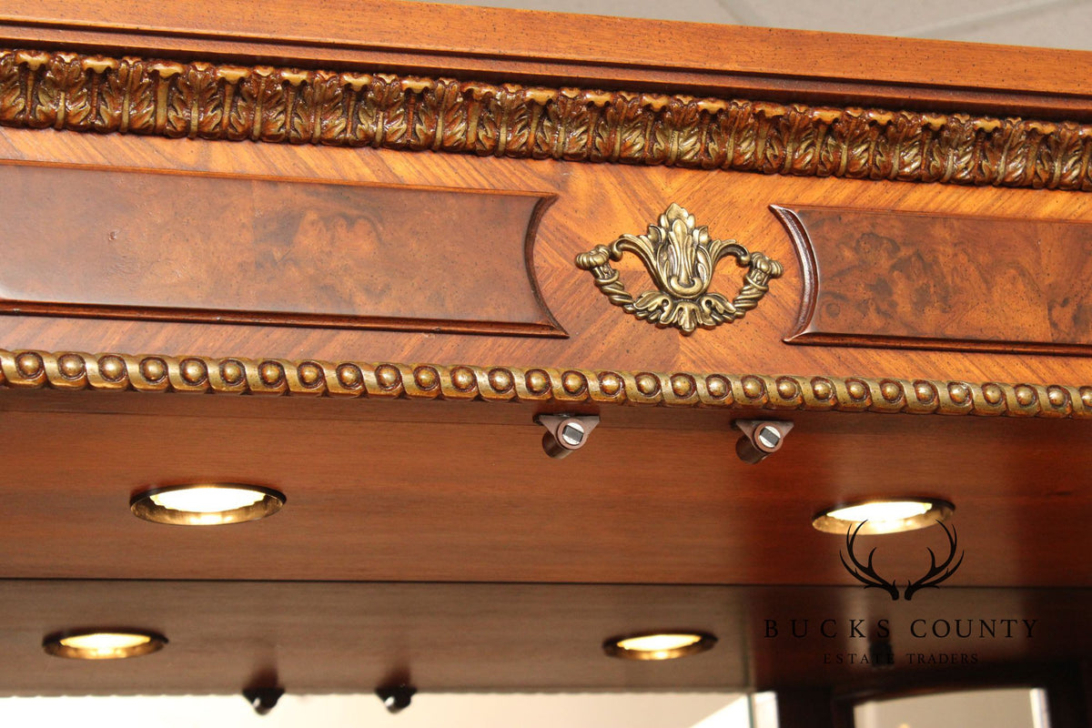 Henredon 'Grand Provenance' Walnut Display Cabinet