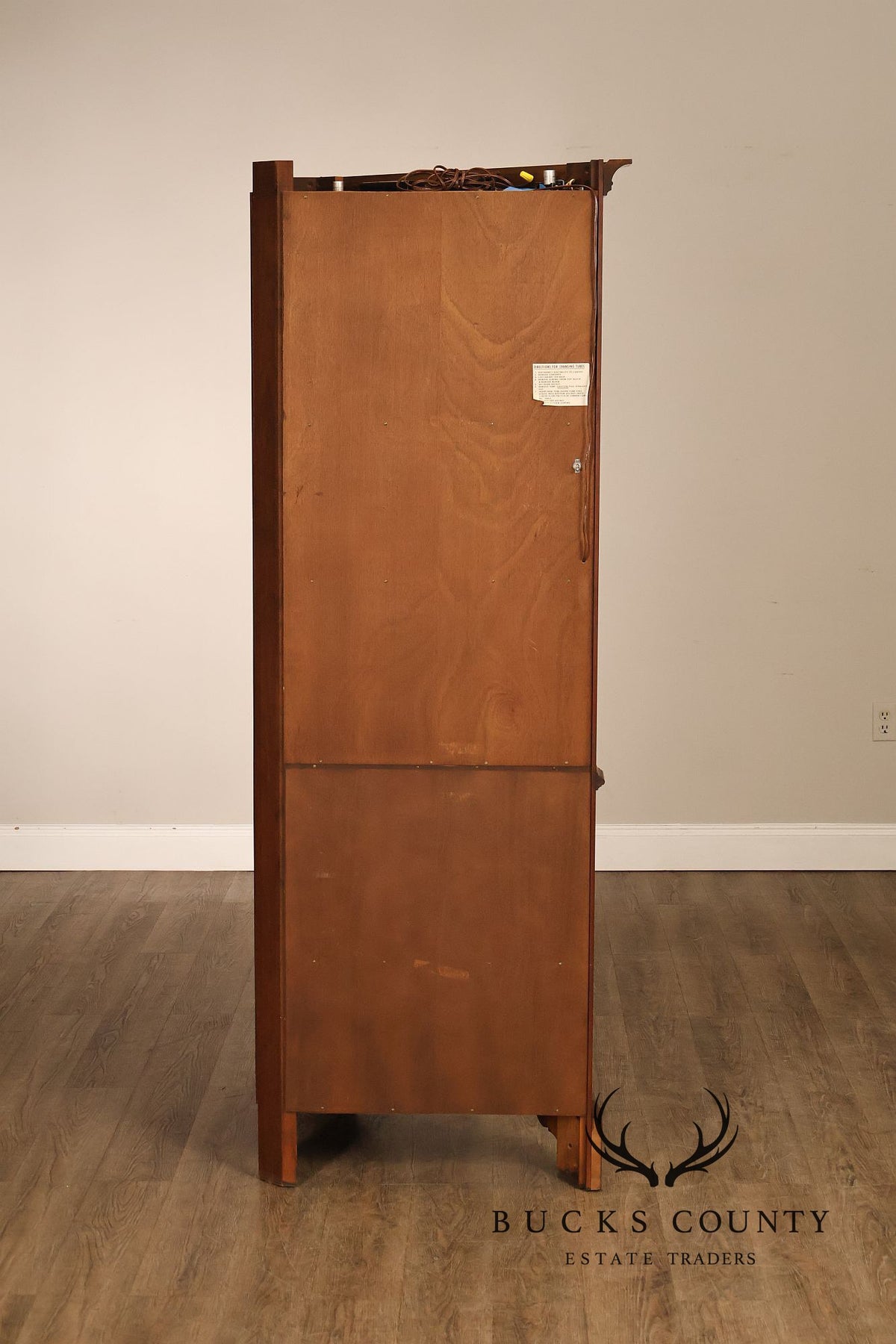 Henkel Harris Cherry Nine Pane Chippendale Style Corner Cabinet