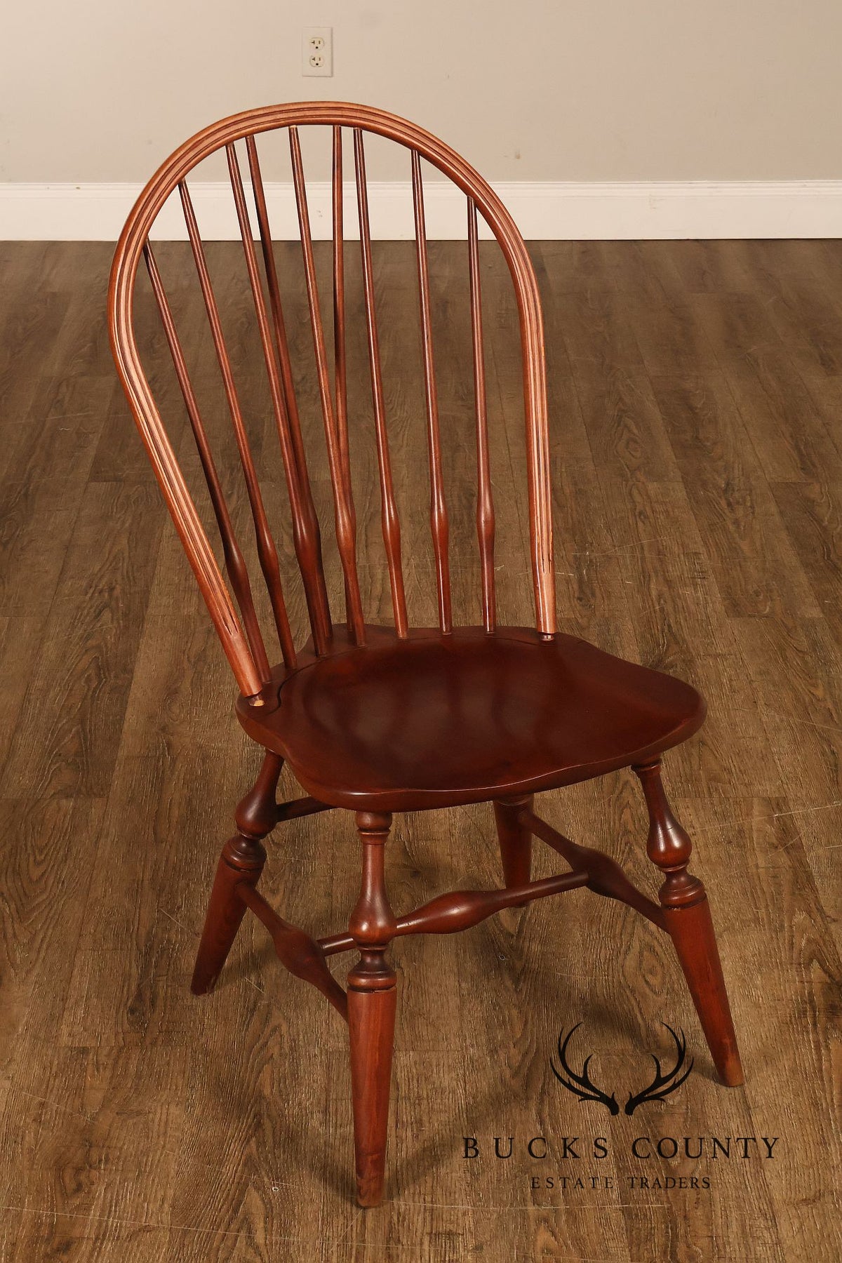 Knob Creek Set Of Three Windsor Fan Back Dining Chairs