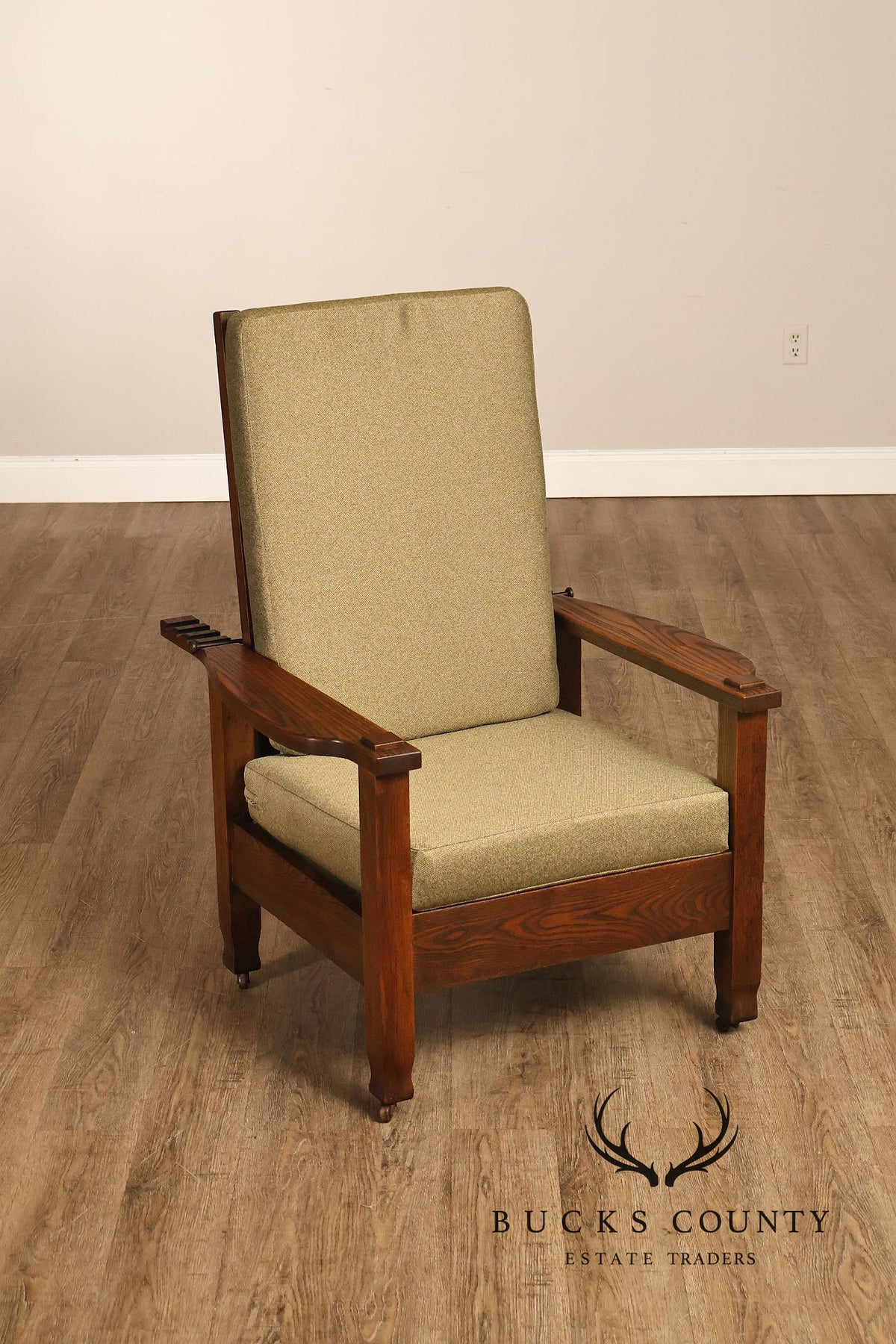 Antique Mission Oak Adjustable Morris Chair